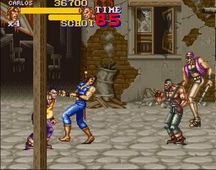une photo d'Ã©cran de Final Fight 2 sur Nintendo Super Nes